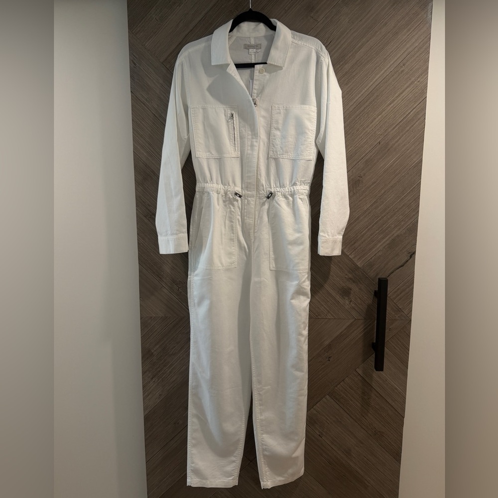 NWT Outerknown
Station Cinched Jumpsuit - Women's White Sz. Small